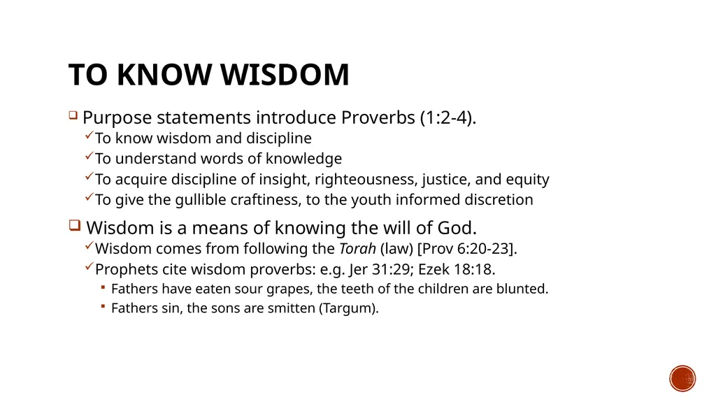 Proverbs August H. Konkel McMcaster Divinity - slide 3 of 9
