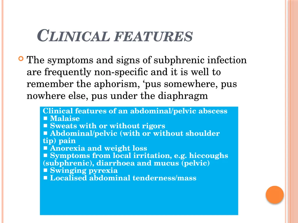 Abdominal and pelvic abscesses Abscess formation - slide 15 of 31