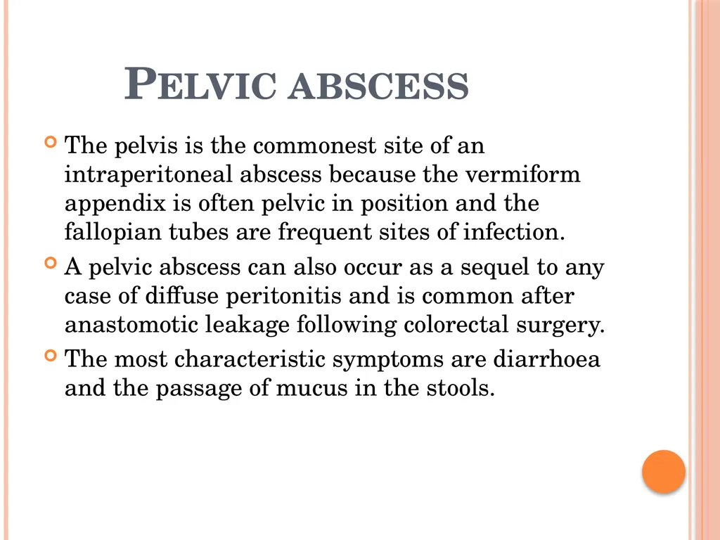 Abdominal and pelvic abscesses Abscess formation - slide 4 of 31