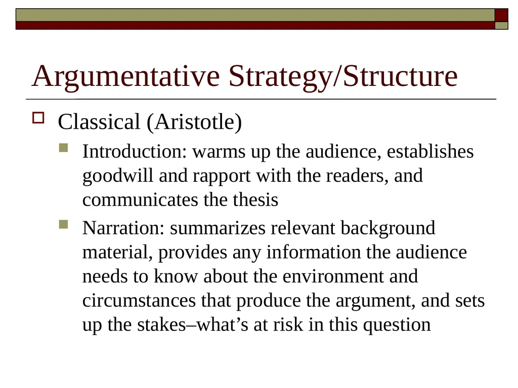Improving Argumentative Stance Prewriting and - slide 10 of 19