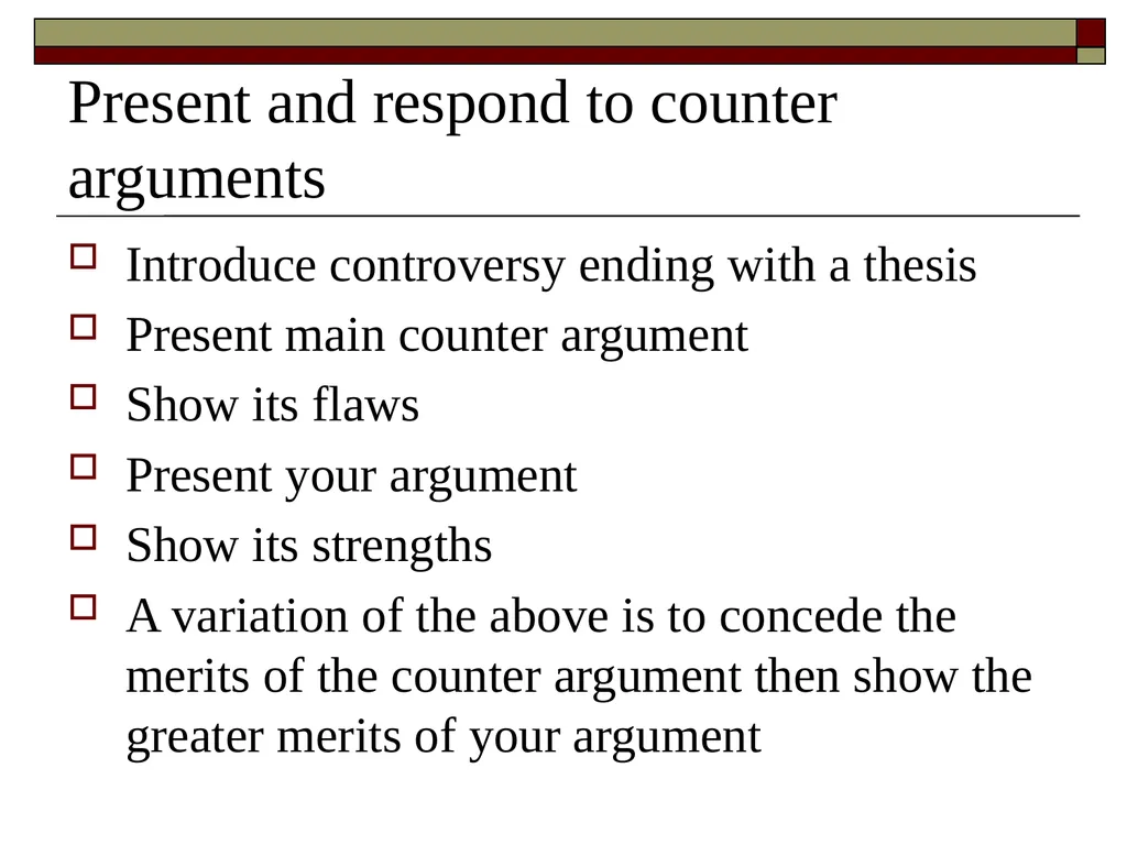Improving Argumentative Stance Prewriting and - slide 15 of 19