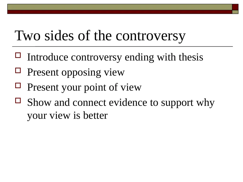 Improving Argumentative Stance Prewriting and - slide 14 of 19
