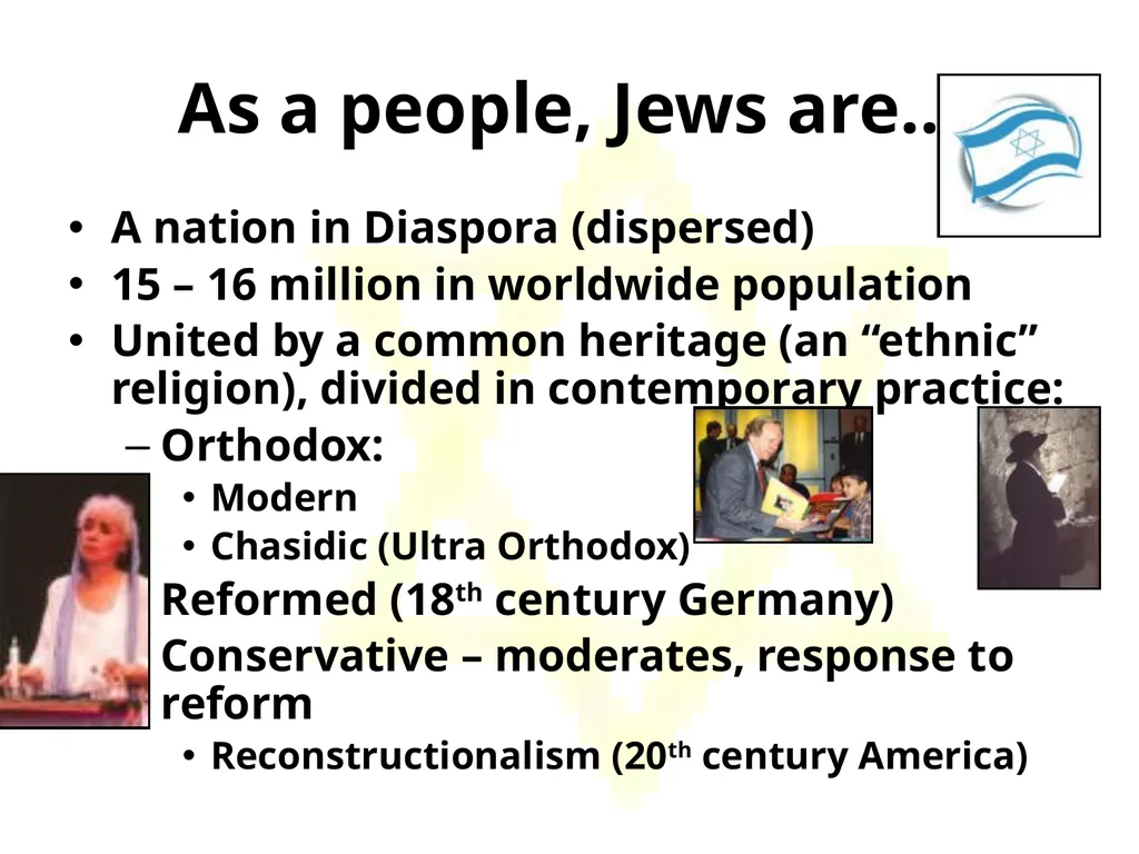 Judaism Bell Ringer – 8/11 Write down 3 things you - slide 7 of 40