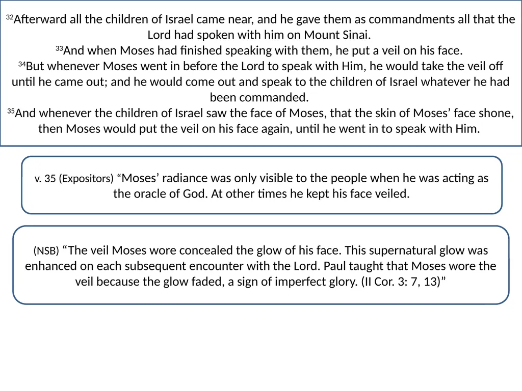 Exodus 33-34 Bible Study 1Then the Lord said to - slide 19 of 20