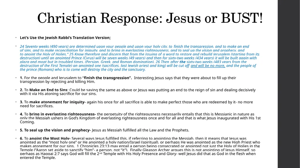 Refuting the Rabbis Jews for Judaism vs. Jews for - slide 15 of 28