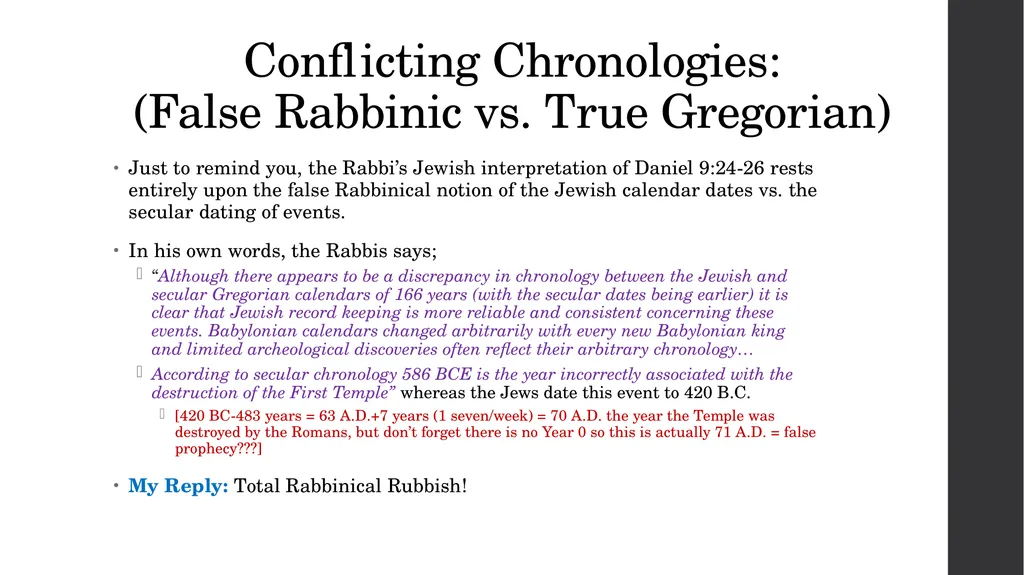 Refuting the Rabbis Jews for Judaism vs. Jews for - slide 18 of 28