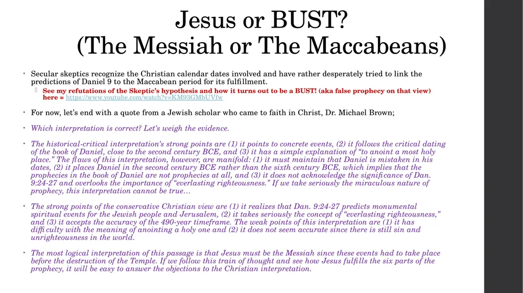 Refuting the Rabbis Jews for Judaism vs. Jews for - slide 24 of 28