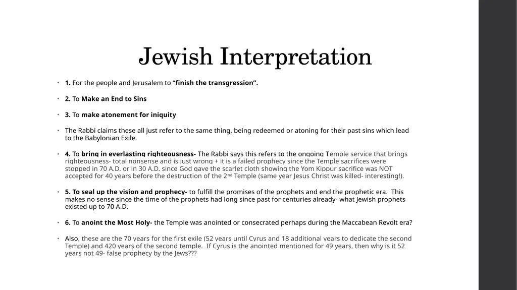 Refuting the Rabbis Jews for Judaism vs. Jews for - slide 16 of 28