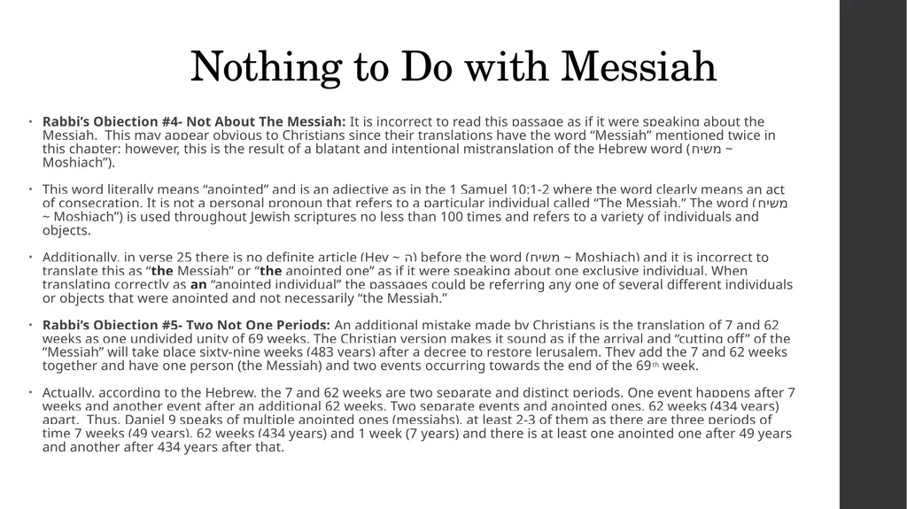 Refuting the Rabbis Jews for Judaism vs. Jews for - slide 12 of 28