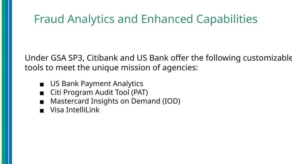 Use of Data Analytics for Effective Program - slide 12 of 36