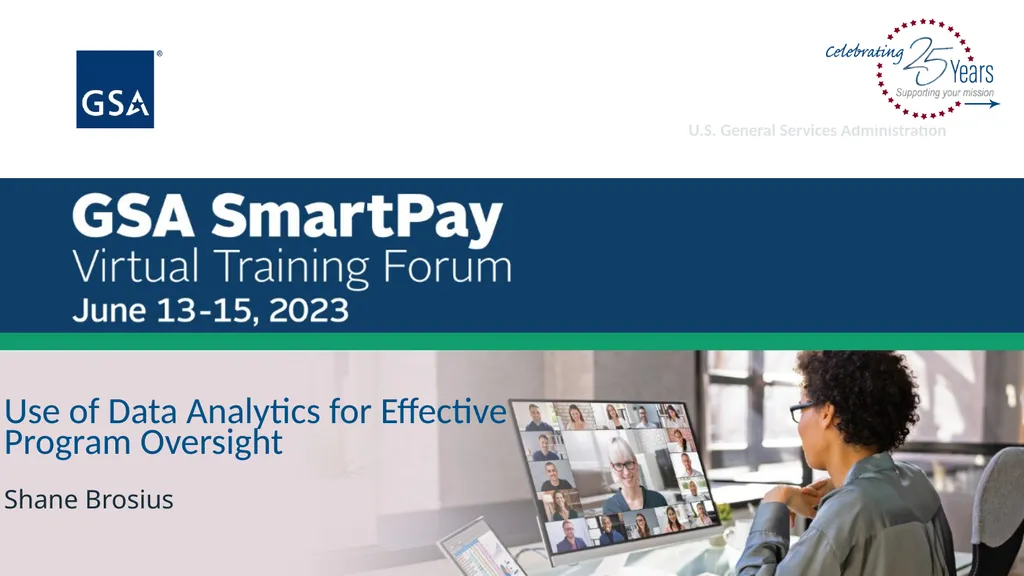 Use of Data Analytics for Effective Program - slide 1 of 36