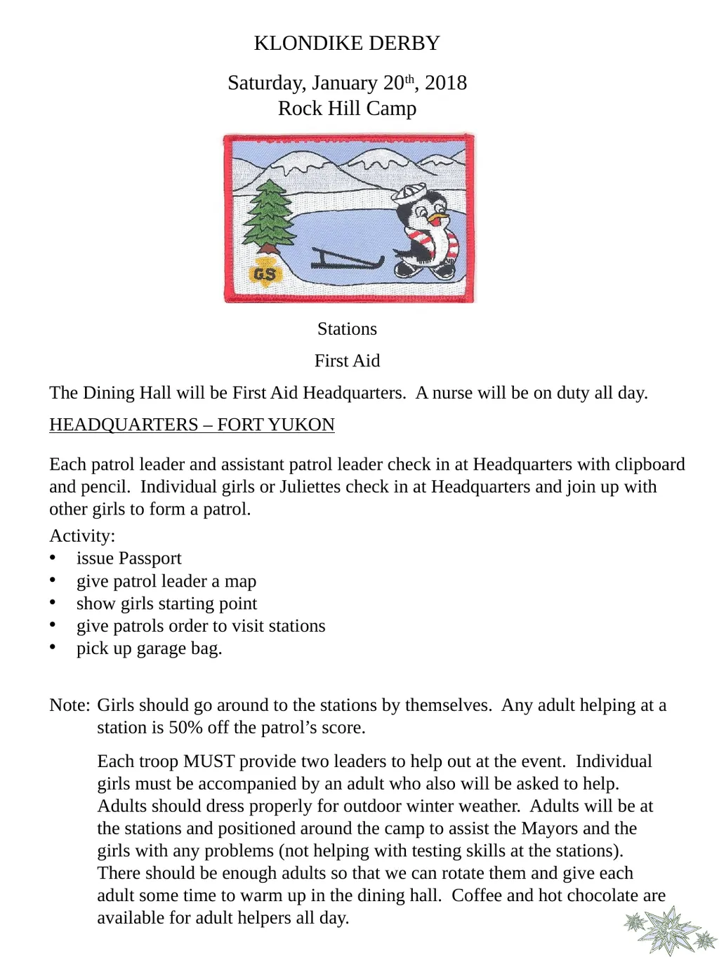 WELCOME GSHH Winter Programs This winter Girl - slide 12 of 25