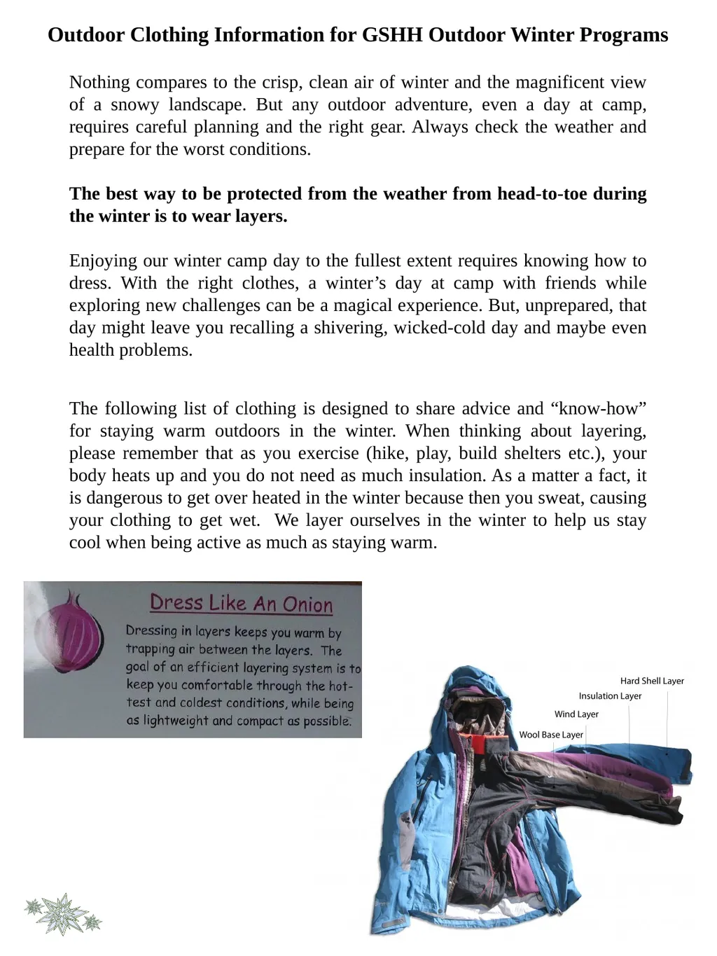 WELCOME GSHH Winter Programs This winter Girl - slide 7 of 25