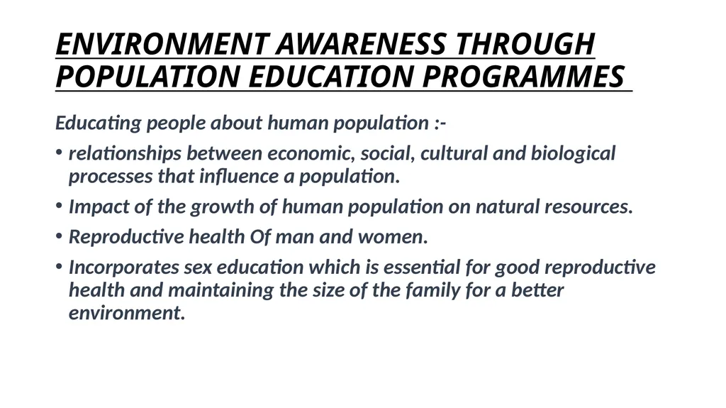 ENVIRONMENT AWARENESS THROUGH NON- FORMAL - slide 6 of 7