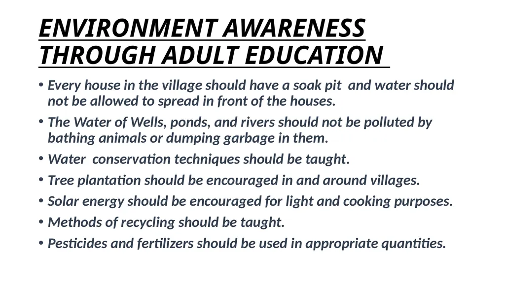 ENVIRONMENT AWARENESS THROUGH NON- FORMAL - slide 7 of 7