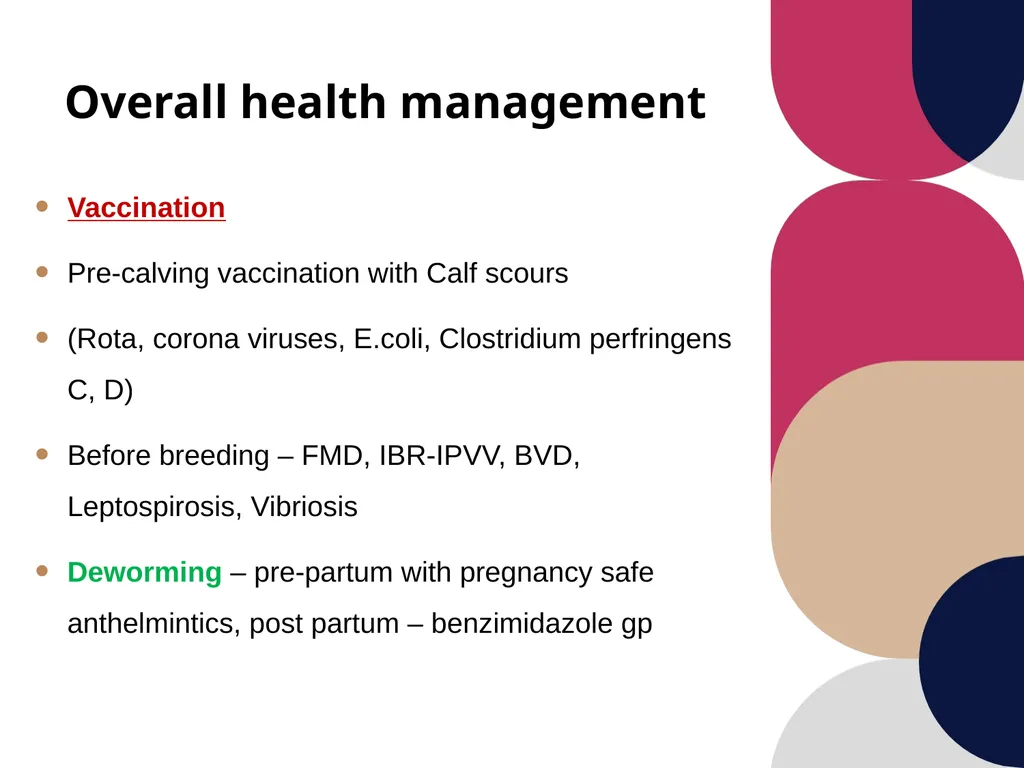 Care and management of pregnant animals Dr Alok - slide 18 of 19