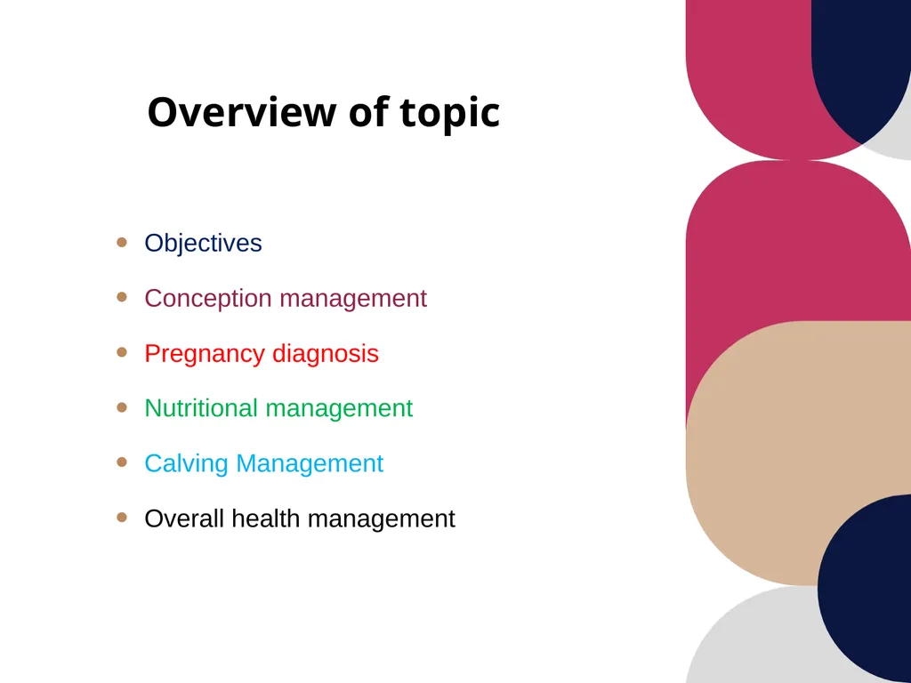 Care and management of pregnant animals Dr Alok - slide 2 of 19