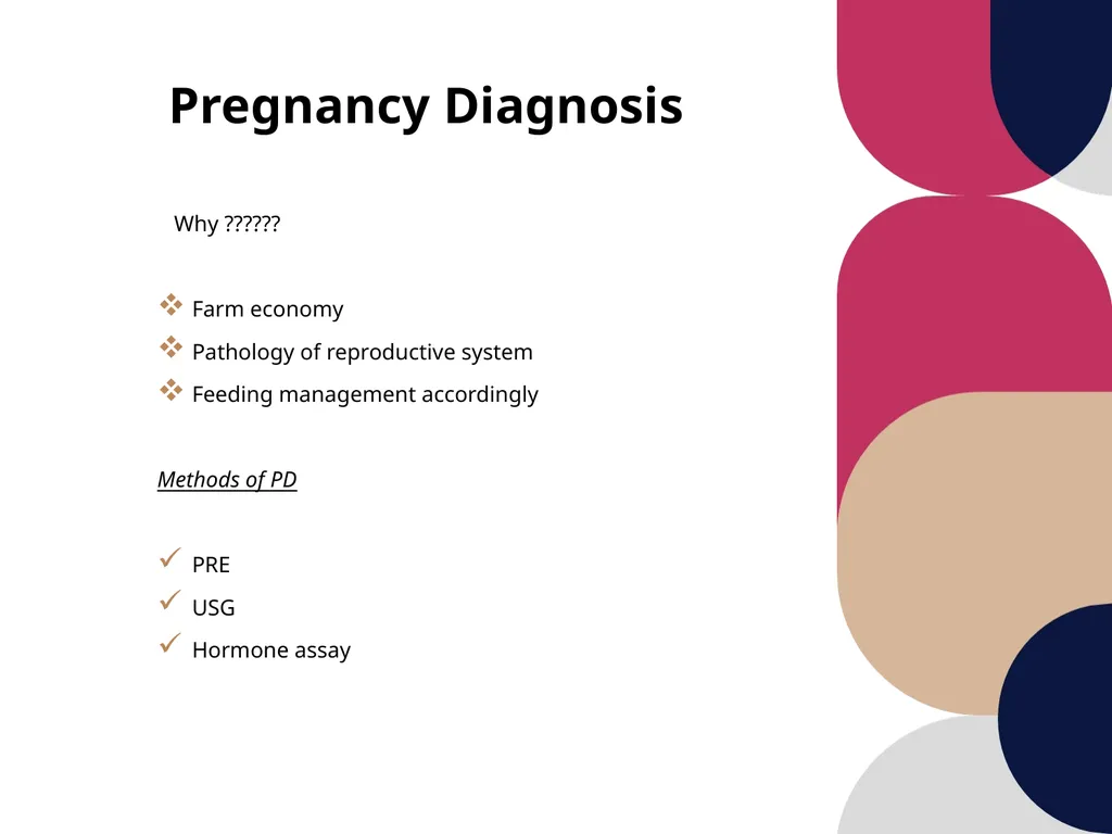 Care and management of pregnant animals Dr Alok - slide 5 of 19