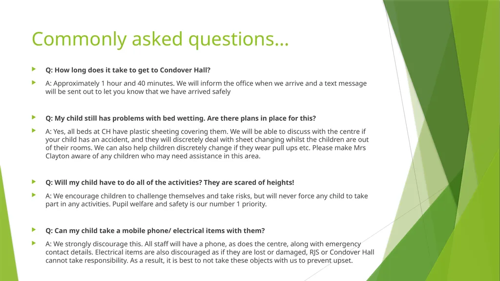 Year 4 Condover Hall Residential 2022 What does - slide 17 of 18