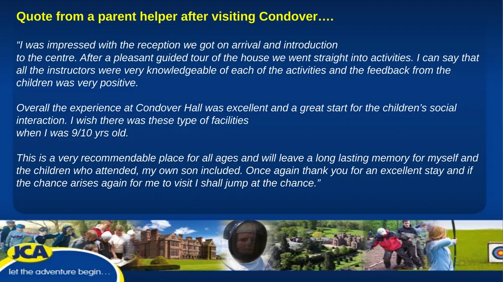 Year 4 Condover Hall Residential 2022 What does - slide 14 of 18