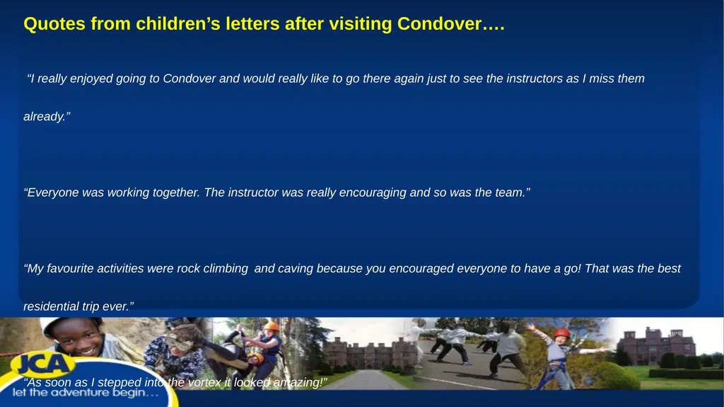 Year 4 Condover Hall Residential 2022 What does - slide 13 of 18