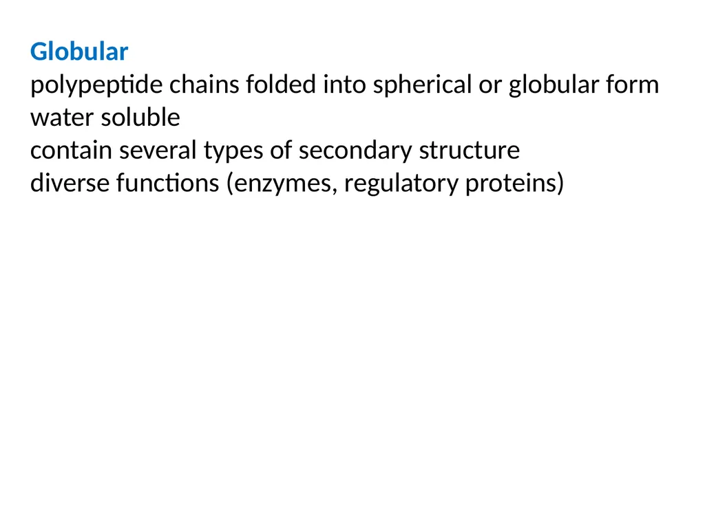 Classification of proteins I- Simple proteins: - slide 11 of 15