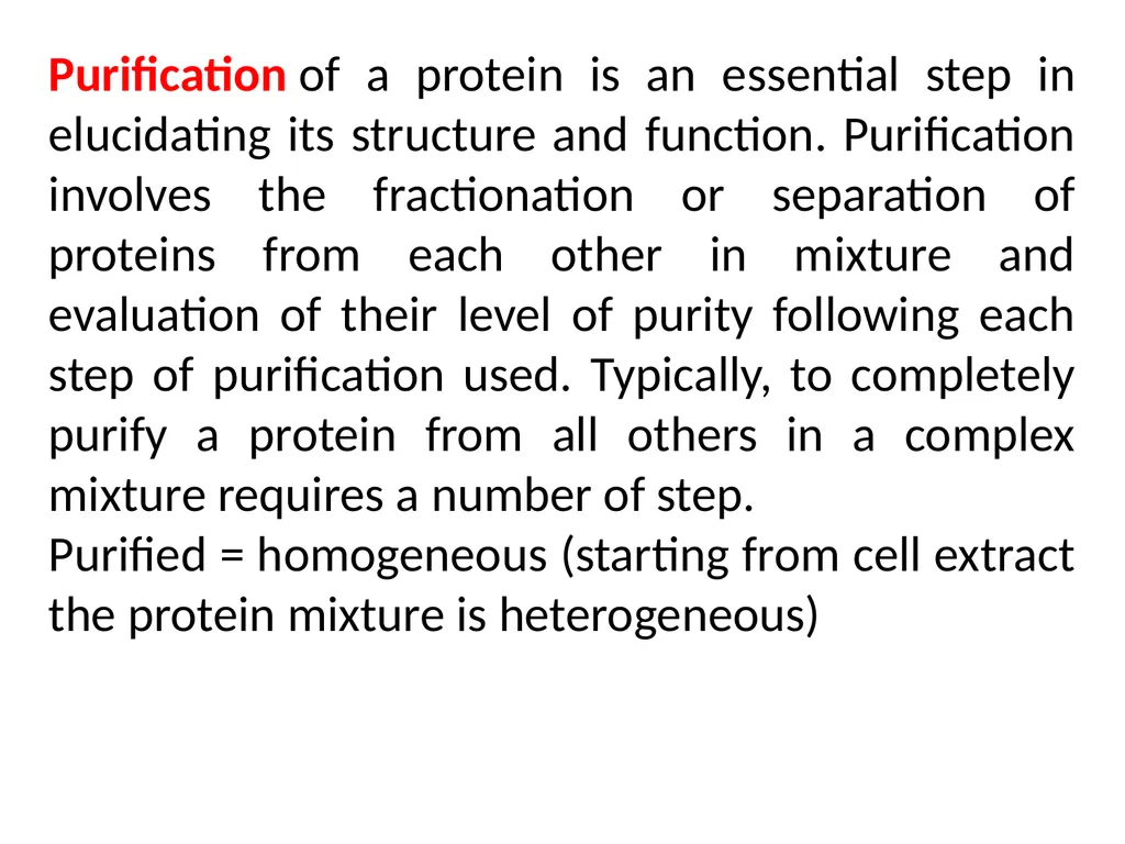 Classification of proteins I- Simple proteins: - slide 12 of 15