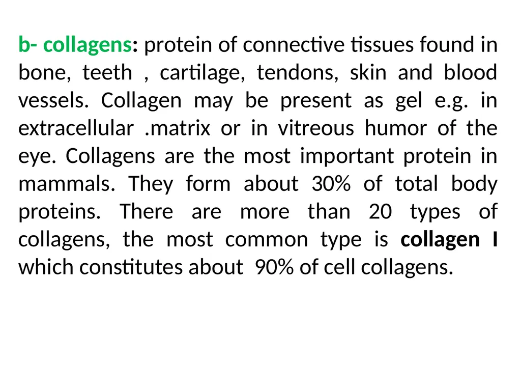 Classification of proteins I- Simple proteins: - slide 6 of 15