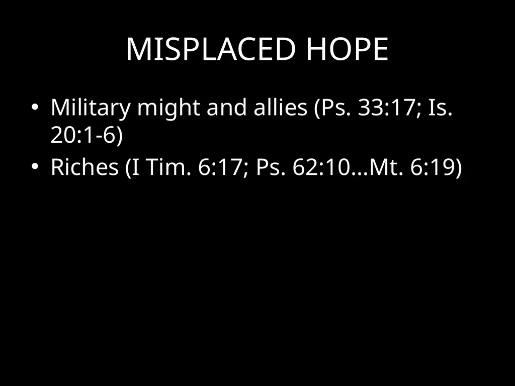 HOPE January – Scriptural overview February – What - slide 5 of 7