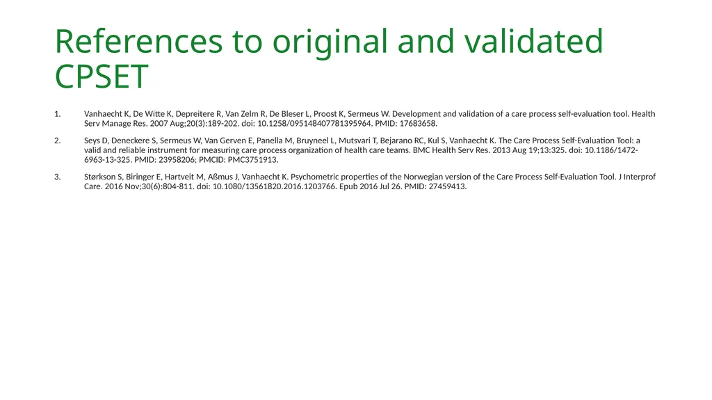 Validated Interview Guide: Healthcare Providers’ - slide 28 of 28