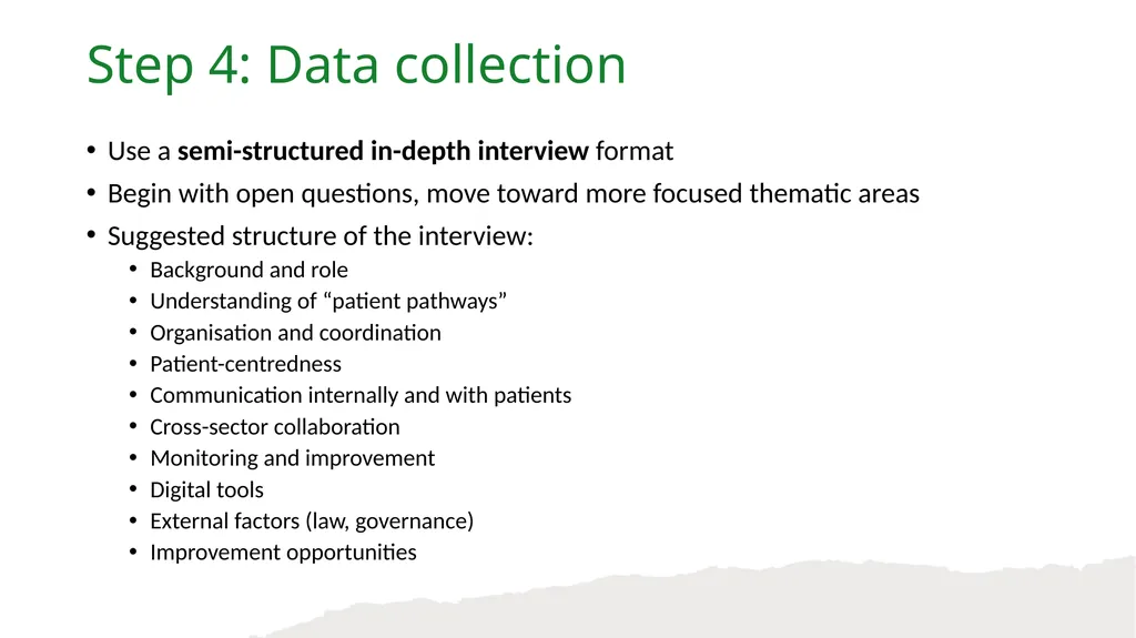 Validated Interview Guide: Healthcare Providers’ - slide 9 of 28