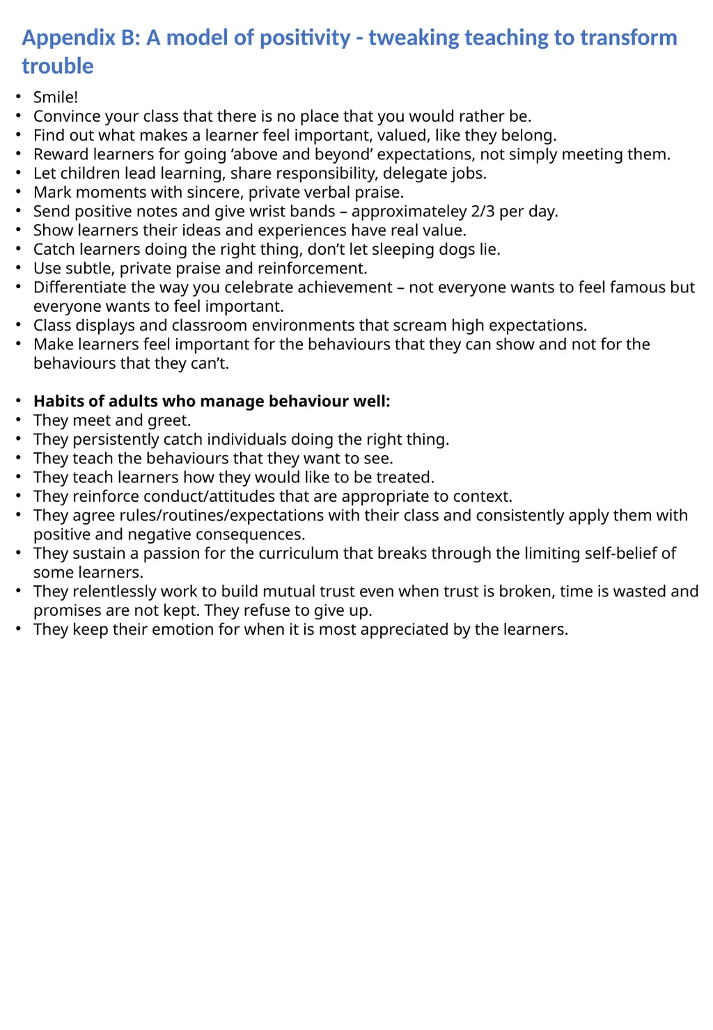 Behaviour and Relationships Policy Our Rules Be - slide 10 of 11