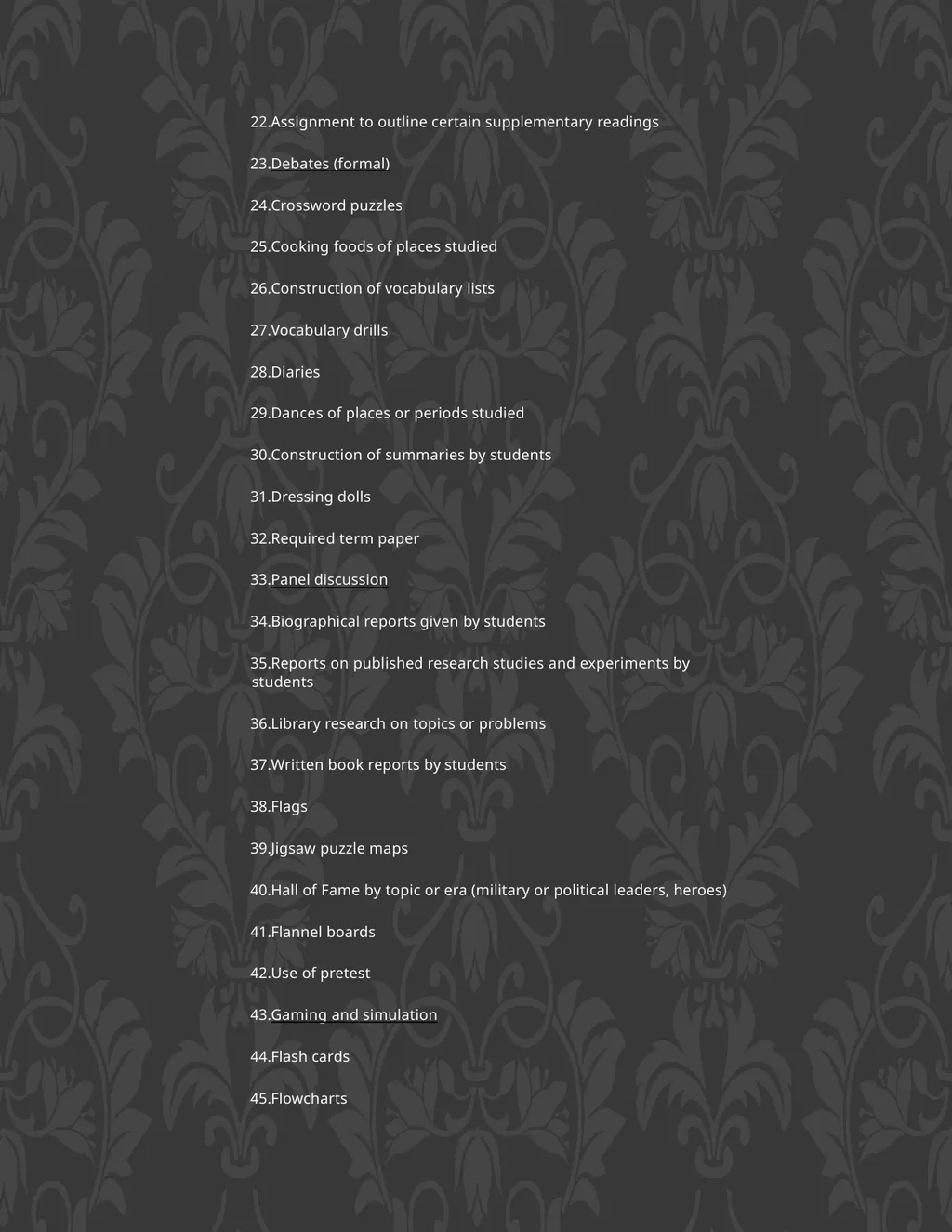 150 Teaching Methods Lecture by teacher (and what - slide 2 of 7