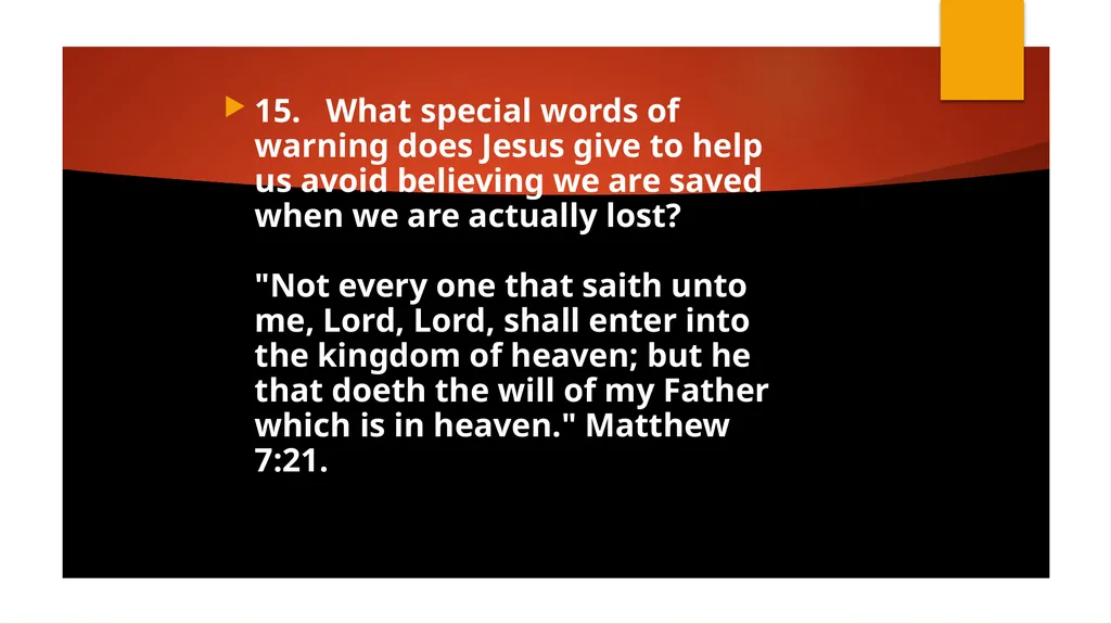 PART B 2. What does the Bible say about sin - slide 41 of 54
