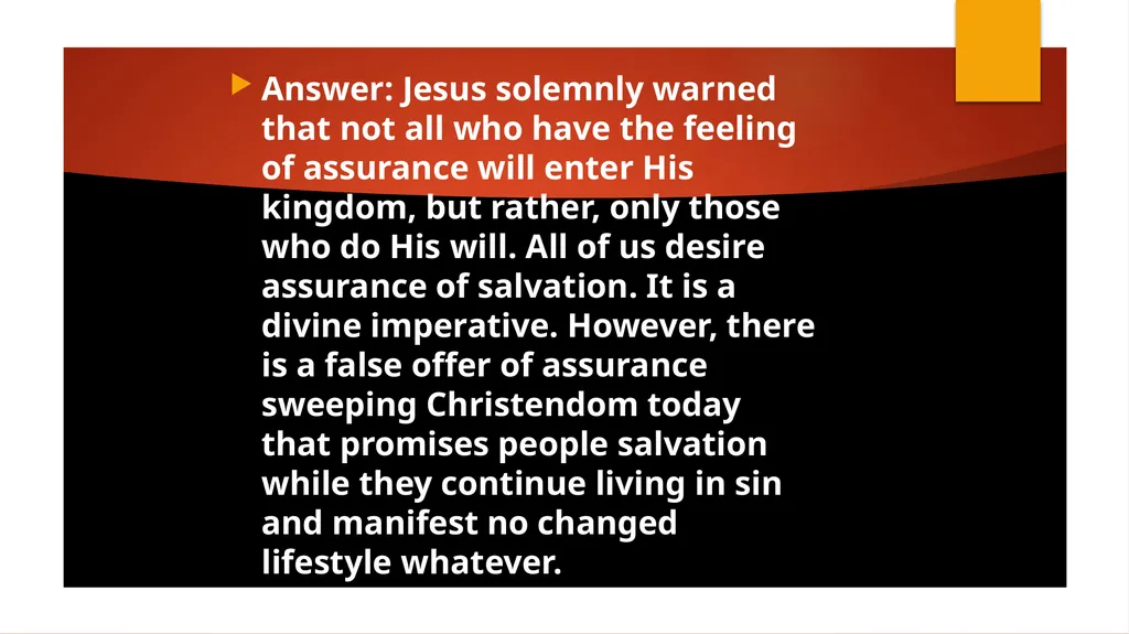 PART B 2. What does the Bible say about sin - slide 42 of 54