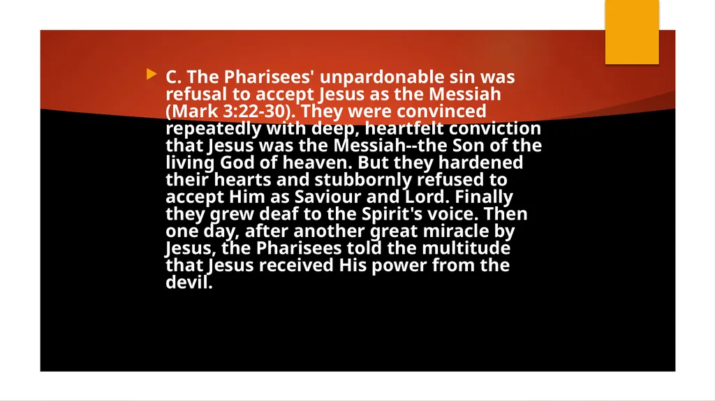 PART B 2. What does the Bible say about sin - slide 27 of 54