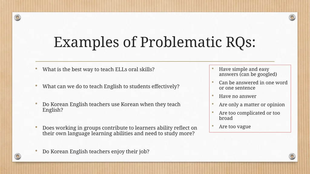 Developing Qualitative Research Questions What - slide 18 of 26