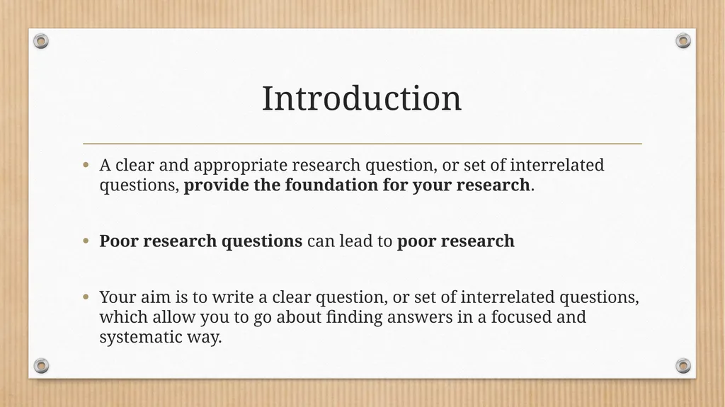 Developing Qualitative Research Questions What - slide 11 of 26