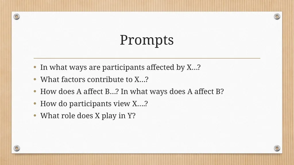 Developing Qualitative Research Questions What - slide 24 of 26