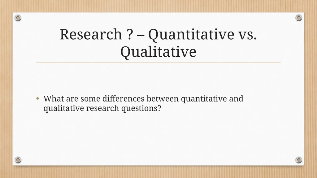 Developing Qualitative Research Questions What - slide 4 of 26
