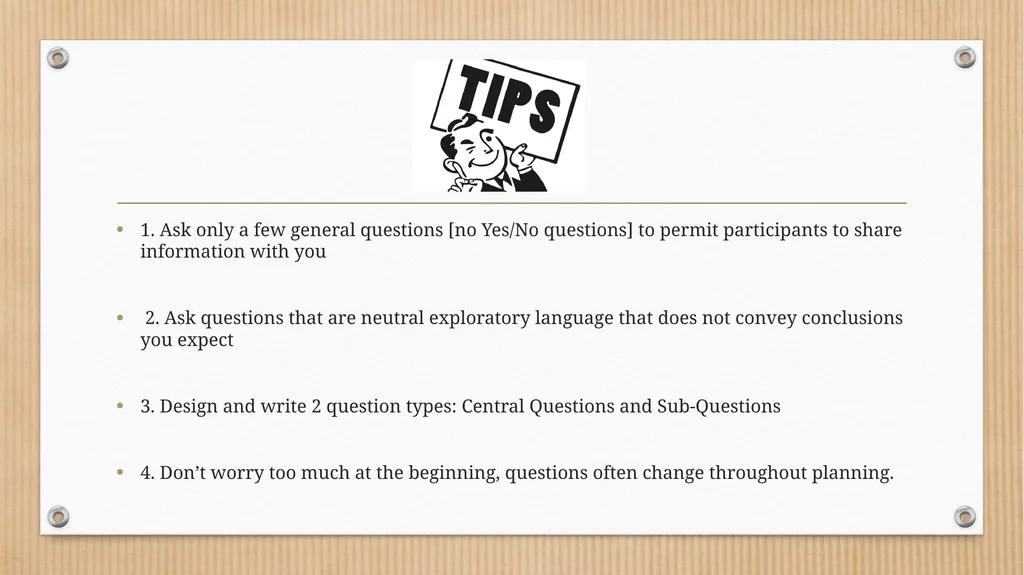 Developing Qualitative Research Questions What - slide 20 of 26