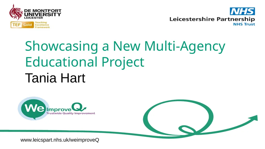 Showcasing a New Multi-Agency Educational Project - slide 1 of 8