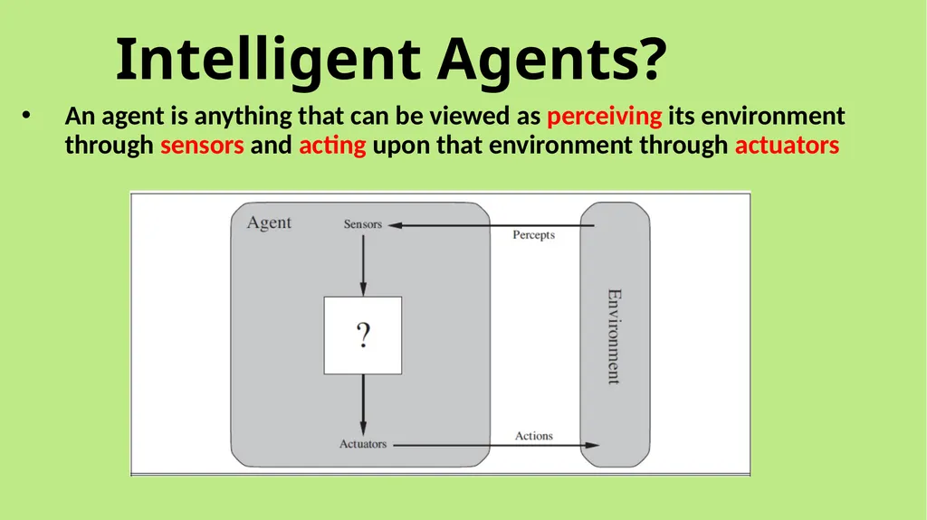 Artificial Intelligence Lecture 2 Intelligent - slide 2 of 9