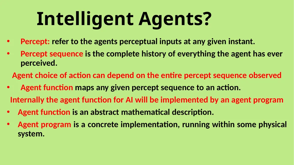 Artificial Intelligence Lecture 2 Intelligent - slide 4 of 9