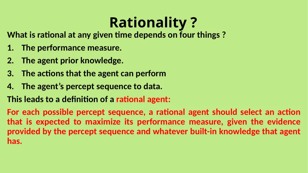 Artificial Intelligence Lecture 2 Intelligent - slide 6 of 9