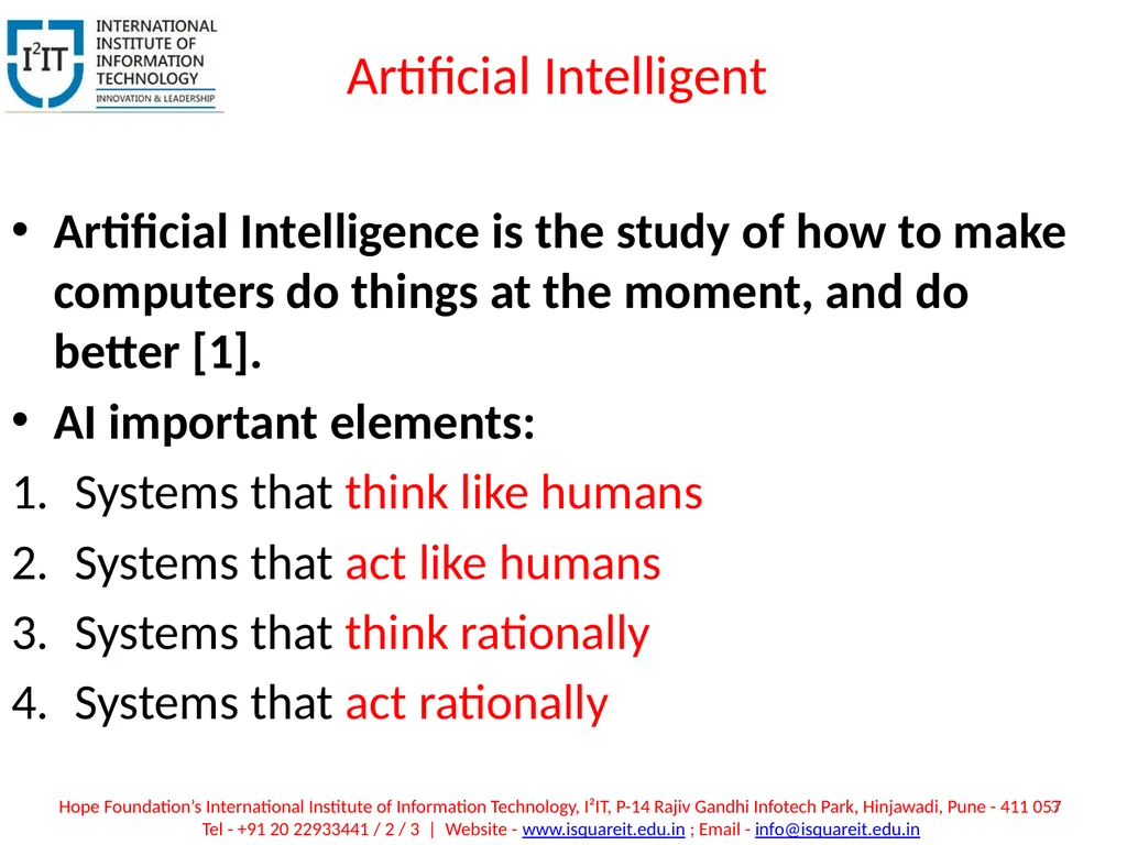 Introduction Unit I 1 By : Ashvini Kulkarni Hope - slide 3 of 12