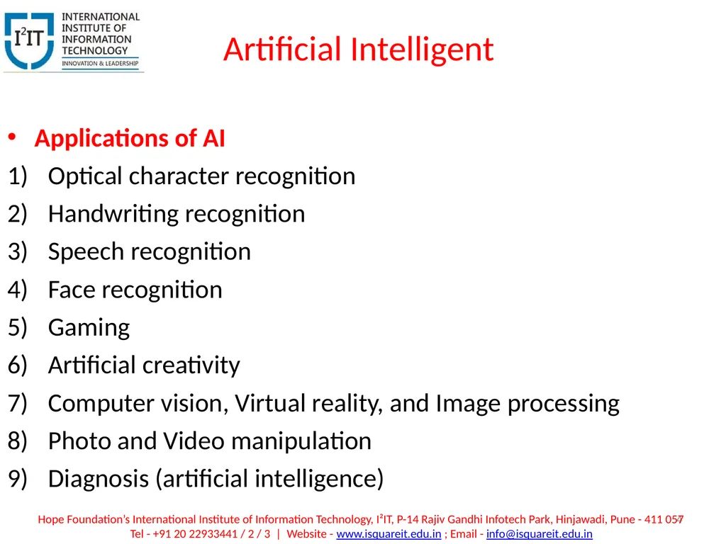 Introduction Unit I 1 By : Ashvini Kulkarni Hope - slide 4 of 12