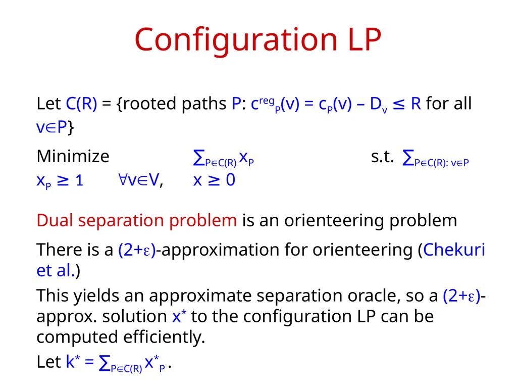Approximation Algorithms for Regret-Bounded - slide 18 of 23