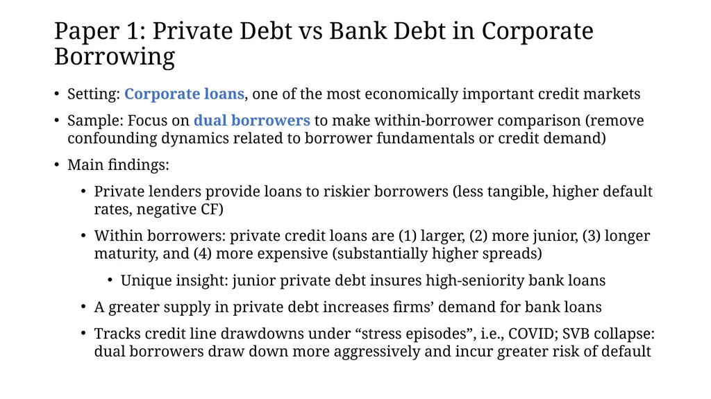Credit Provision by Banks and Nonbanks Discussant: - slide 7 of 19
