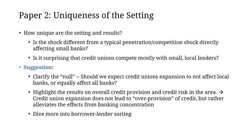 Credit Provision by Banks and Nonbanks Discussant: - slide 13 of 19